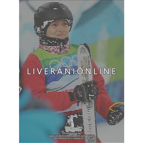 (100224) -- VANCOUVER, Feb. 24, 2010 () -- China\'s Li Nina reacts after her final jump during the women\'s aerials final of Freestyle Skiing at the 2010 Winter Olympic Games in Cypress Mountain, Canada, Feb. 24, 2010. Li Nina won a silver medal of the event with 207.23 points. (/Xu Jiajun) /Agenzia Aldo Liverani Sas - ITALY ONLY - CANADA: 21mi GIOCHI OLIMPICI INVERNALI OLIMPIADI DI VANCOUVER 2010