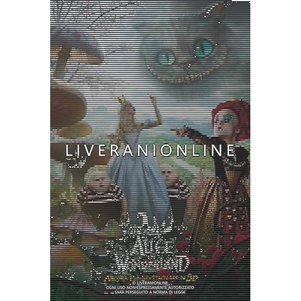 FILM\'Alice in wonderland \'2010 NELLA FOTO Locandina AG ALDO LIVERANI