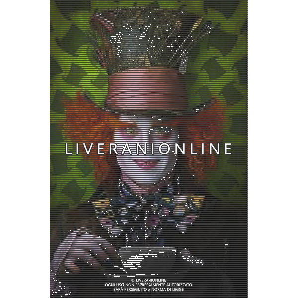 FILM\'Alice in wonderland \'2010 NELLA FOTO Johnny Depp AG ALDO LIVERANI