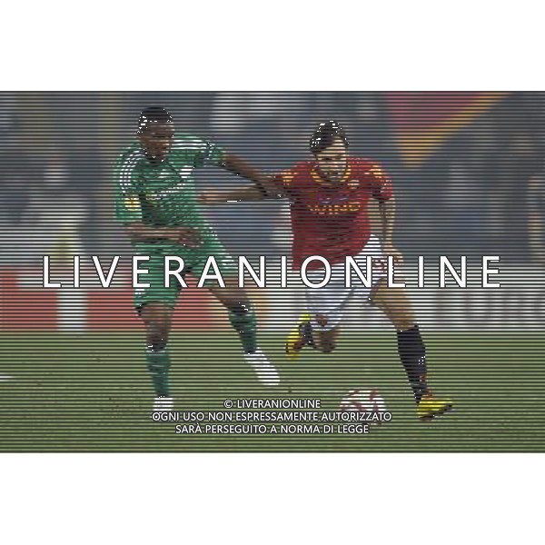 Roma - 25/02/2010 - Stadio Olimpico - Uefa Europa League 2009/2010 - Ritorno dei sedicesimi di finale - AS Roma vs Panathinaikos - nella foto: Mirko VUCINIC e SIMAO ph. Corradetti / ©Aldo LIVERANI Sas