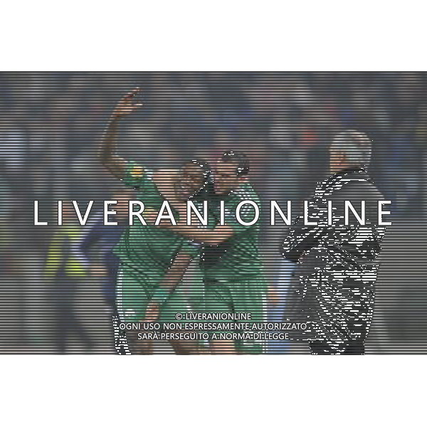 Roma - 25/02/2010 - Stadio Olimpico - Uefa Europa League 2009/2010 - Ritorno dei sedicesimi di finale - AS Roma vs Panathinaikos - nella foto: L\'esultanza di CISSE dopo il gol ph. Corradetti / ©Aldo LIVERANI Sas