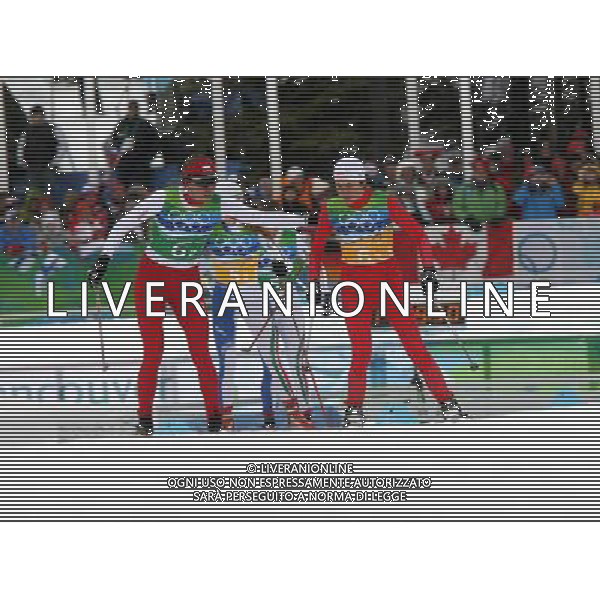 WHISTLER ( CANADA) 25.02.2010 21mi GIOCHI OLIMPICI INVERNALI OLIMPIADI DI VANCOUVER 2010 - specialita\' staffetta 4x5 km femminile nella foto: JUSTYNA KOWALCZYK - PAULINA MACIUSZEK © JERZY KLESZCZ / NEWSPIX.PL - Ag. Aldo Liverani sas ITALY ONLY 