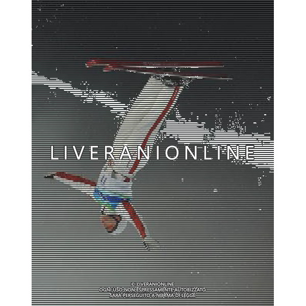 (100225) -- VANCOUVER, Feb. 25, 2010 () -- Canada\'s Kyle Nissen acts during the men\'s aerials final of Freestyle Skiing at the 2010 Winter Olympic Games in Cypress Mountain, Canada, Feb. 25, 2010. (/Shen Hong) /Agenzia Aldo Liverani Sas - ITALY ONLY - CANADA: 21mi GIOCHI OLIMPICI INVERNALI OLIMPIADI DI VANCOUVER 2010
