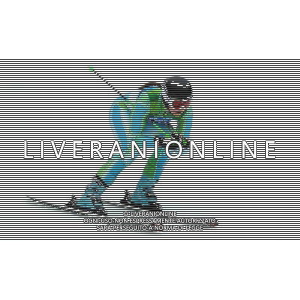 (100225) -- WHISTLER, Feb. 25, 2010 () -- Slovenia\'s Tina Maze acts during the women\'s giant slalom of Alpine Skiing at the 2010 Winter Olympic Games in Whistler, Canada, Feb. 25, 2010. Tina Maze won a silver medal of the event with a total time of 2 minutes and 27.15 seconds. (/Chen Kai) /Agenzia Aldo Liverani Sas - ITALY ONLY - CANADA: 21mi GIOCHI OLIMPICI INVERNALI OLIMPIADI DI VANCOUVER 2010