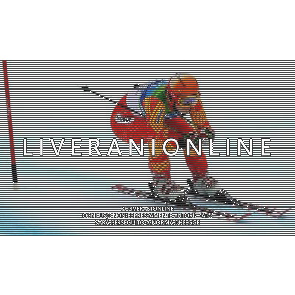 (100225) -- WHISTLER, Feb. 25, 2010 () -- China\'s Xia Lina acts during the women\'s giant slalom of Alpine Skiing at the 2010 Winter Olympic Games in Whistler, Canada, Feb. 25, 2010. (/Chen Kai) /Agenzia Aldo Liverani Sas - ITALY ONLY - CANADA: 21mi GIOCHI OLIMPICI INVERNALI OLIMPIADI DI VANCOUVER 2010