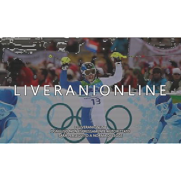 Victoire Giuliano Razzoli - 27.02.2010 - Slalom Hommes - Jeux Olympiques 2010 - Whistler Mountain - Vancouver Photo : Diener / Icon Sport -AG ALDO LIVERANI ONLY ITALY
