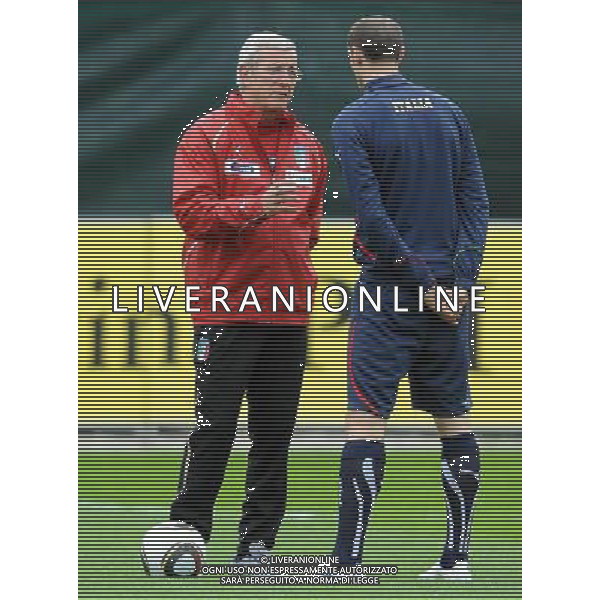 Raduno Nazionale Italiana a Coverciano Coverciano(FI) - 01.03.2010 Allenamento Nella Foto:LIPPI-CHIELLINI /Ph.Vitez-Ag. Aldo Liverani