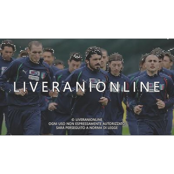 Raduno Nazionale Italiana a Coverciano Coverciano(FI) - 01.03.2010 Allenamento Nella Foto:CHIELLINI-GATTUSO-CANNAVARO-GRUPPO /Ph.Vitez-Ag. Aldo Liverani