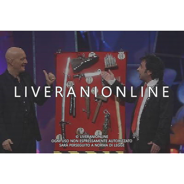 trasmissione tv: \' ZELIG\' Milano - Teatro degli Arcimboldi nella foto: Michele FORESTA ( Mago Forest) - Claudio BISIO © Antonio Sorano - Ag. Aldo Liverani sas 