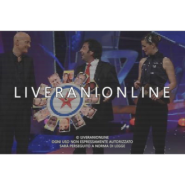 trasmissione tv: \' ZELIG\' Milano - Teatro degli Arcimboldi nella foto: Vanessa INCONTRADA - Michele FORESTA ( Mago Forest) - Claudio BISIO © Antonio Sorano - Ag. Aldo Liverani sas 