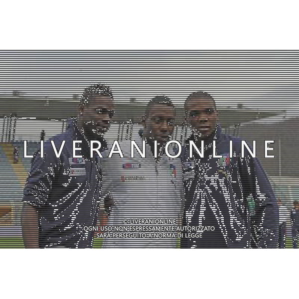 Rieti - 03/03/2010 - Stadio \'Centro d\'Italia\' - Qualificazioni Campionato Europeo Under 21 2011 - Italia vs Ungheria - nella foto: Mario BALOTELLI Stefano OKAKA Jiulus OGBONNA ph. Corradetti / ©Aldo Liverani Sas