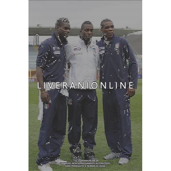 Rieti - 03/03/2010 - Stadio \'Centro d\'Italia\' - Qualificazioni Campionato Europeo Under 21 2011 - Italia vs Ungheria - nella foto: Mario BALOTELLI Stefano OKAKA Julus OGBONNA ph. Corradetti / ©Aldo Liverani Sas