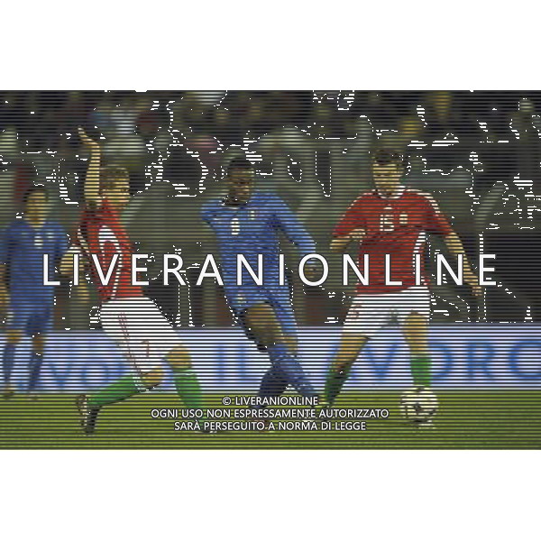 Rieti - 03/03/2010 - Stadio \'Centro d\'Italia\' - Qualificazioni Campionato Europeo Under 21 2011 - Italia vs Ungheria - nella foto: stefano Okaka ph. Corradetti / ©Aldo Liverani Sas