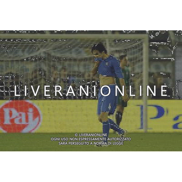 Rieti - 03/03/2010 - Stadio \'Centro d\'Italia\' - Qualificazioni Campionato Europeo Under 21 2011 - Italia vs Ungheria - nella foto: bolzoni esce dal campo ph. Corradetti / ©Aldo Liverani Sas