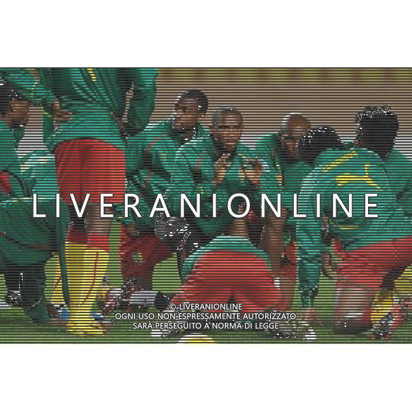 Amichevole Montecarlo - 03.03.2010 Italia-Camerun Nella Foto:ETO\'O PARLA AI COMPAGNI /Ph.Vitez-Ag. Aldo Liverani