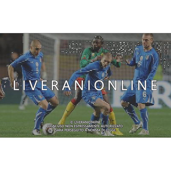 Amichevole Montecarlo - 03.03.2010 Italia-Camerun Nella Foto:CHIELLINI-CANNAVARO-KOUEMAHA /Ph.Vitez-Ag. Aldo Liverani