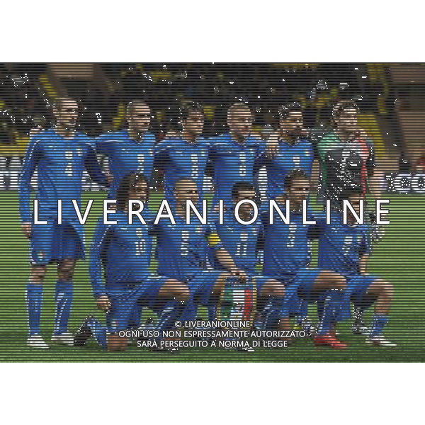 Amichevole Montecarlo - 03.03.2010 Italia-Camerun Nella Foto:ITALIA-SQUADRA FORMAZIONE /Ph.Vitez-Ag. Aldo Liverani