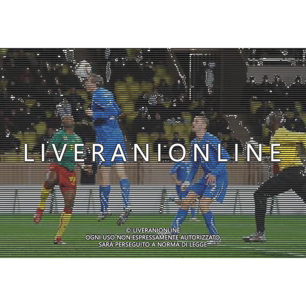 Amichevole Montecarlo - 03.03.2010 Italia-Camerun Nella Foto:GOL ANNULLATO A CHIELLINI /Ph.Vitez-Ag. Aldo Liverani