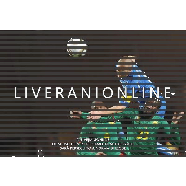 Amichevole Montecarlo - 03.03.2010 Italia-Camerun Nella Foto:KOUEMAHA-CANNAVARO /Ph.Vitez-Ag. Aldo Liverani