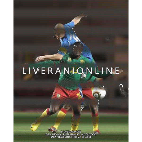 Amichevole Montecarlo - 03.03.2010 Italia-Camerun Nella Foto:KOUEMAHA-CANNAVARO /Ph.Vitez-Ag. Aldo Liverani