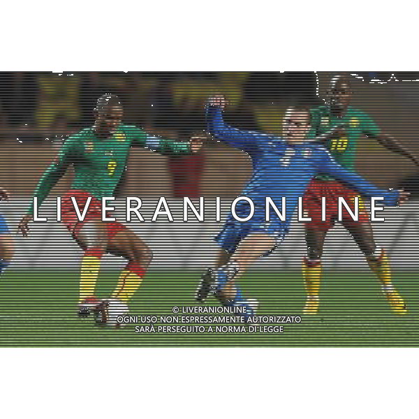 Amichevole Montecarlo - 03.03.2010 Italia-Camerun Nella Foto:ETO\'O-CHIELLINI /Ph.Vitez-Ag. Aldo Liverani