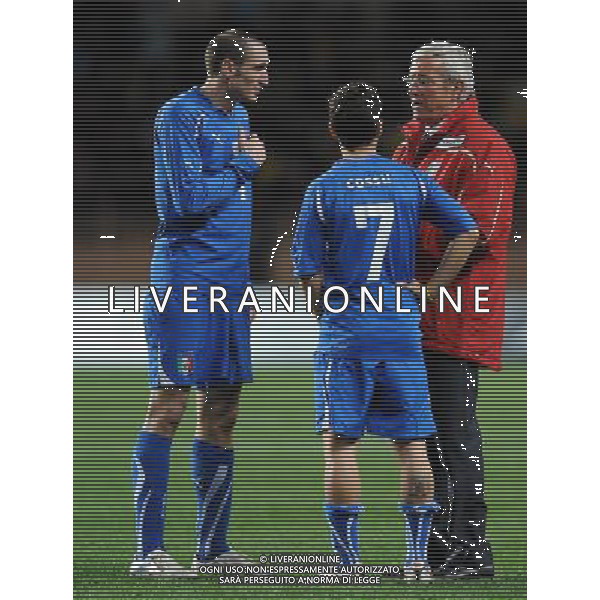 Amichevole Montecarlo - 03.03.2010 Italia-Camerun Nella Foto:COSSU-CHIELLINI-LIPPI /Ph.Vitez-Ag. Aldo Liverani