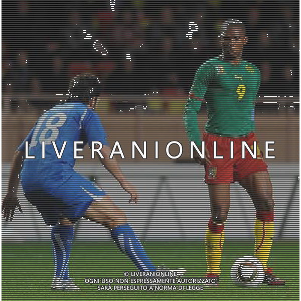 Amichevole Montecarlo - 03.03.2010 Italia-Camerun Nella Foto:ETO\'O-GATTUSO /Ph.Vitez-Ag. Aldo Liverani