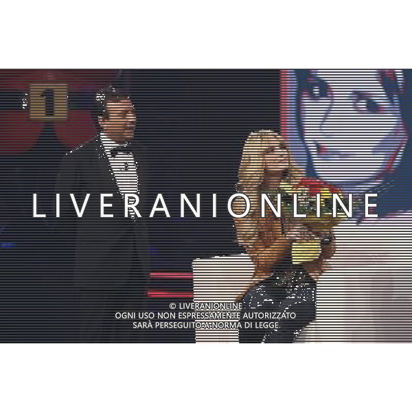 TRASMISSIONE TV: \' CHAMBRETTI NIGHT\' nella foto: MISCHA BARTON ( attrice) - Piero CHIAMBRETTI © Antonio Sorano - Ag. Aldo Liverani sas