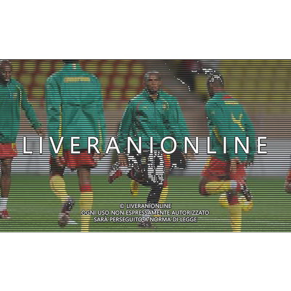 Amichevole Montecarlo - 03.03.2010 Italia-Camerun Nella Foto:ETO\'O SAMUEL-GRUPPO CAMERUN /Ph.Vitez-Ag. Aldo Liverani