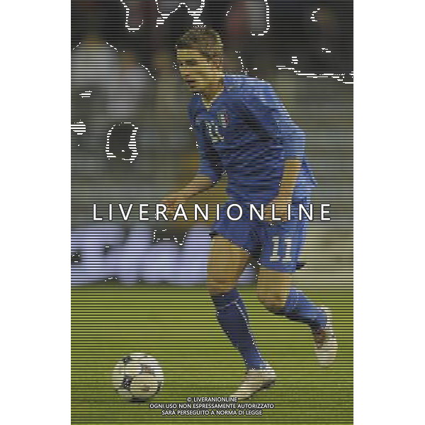 Rieti - 03/03/2010 - Stadio \'Centro d\'Italia\' - Qualificazioni Campionato Europeo Under 21 2011 - Italia vs Ungheria - nella foto: Fabio BORINI ph. Corradetti / ©Aldo Liverani Sas