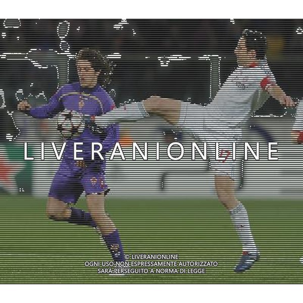 Champions League 2009/2010 Ottavi di Finale Ritorno Firenze - 09.03.2010 Fiorentina-Bayern Monaco Nella Foto:JOVETIC-VAN BOMMEL /Ph.Vitez-Ag. Aldo Liverani