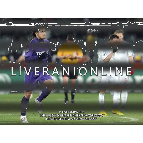 Champions League 2009/2010 Ottavi di Finale Ritorno Firenze - 09.03.2010 Fiorentina-Bayern Monaco Nella Foto: ESULTANZA DOPO IL GOL DI VARGAS DEL 1-0 /Ph.Vitez-Ag. Aldo Liverani
