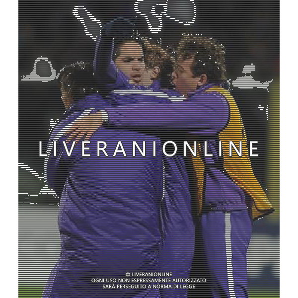Champions League 2009/2010 Ottavi di Finale Ritorno Firenze - 09.03.2010 Fiorentina-Bayern Monaco Nella Foto: ESULTANZA DOPO IL GOL DI VARGAS DEL 1-0 /Ph.Vitez-Ag. Aldo Liverani