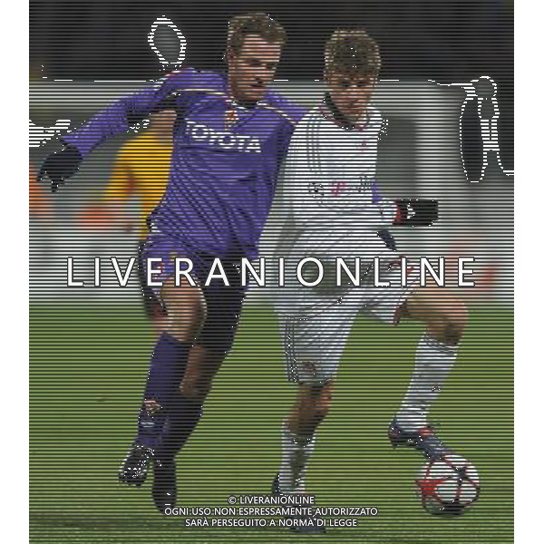 Champions League 2009/2010 Ottavi di Finale Ritorno Firenze - 09.03.2010 Fiorentina-Bayern Monaco Nella Foto:MULLER-NATALI CESARE /Ph.Vitez-Ag. Aldo Liverani