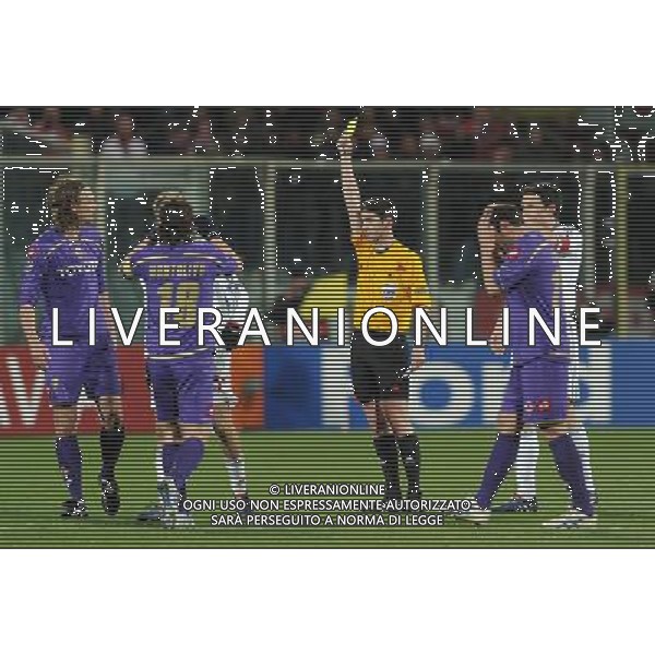 Champions League 2009/2010 Ottavi di Finale Ritorno Firenze - 09.03.2010 Fiorentina-Bayern Monaco Nella Foto:KROLDRUP AMMONIZIONE /Ph.Vitez-Ag. Aldo Liverani