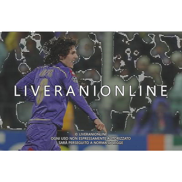 Champions League 2009/2010 Ottavi di Finale Ritorno Firenze - 09.03.2010 Fiorentina-Bayern Monaco Nella Foto: JOVETIC ESULTANZA DOPO IL GOL /Ph.Vitez-Ag. Aldo Liverani
