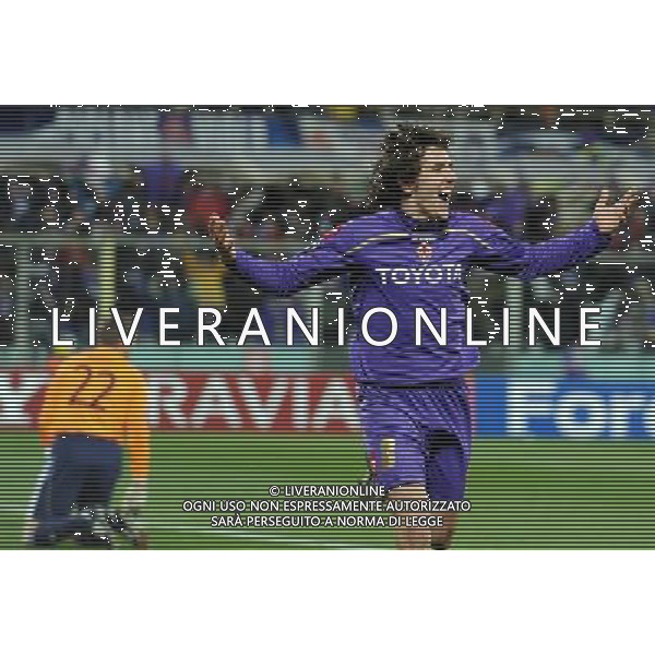 Champions League 2009/2010 Ottavi di Finale Ritorno Firenze - 09.03.2010 Fiorentina-Bayern Monaco Nella Foto:JOVETIC ESULTANZA DOPO IL GOL /Ph.Vitez-Ag. Aldo Liverani