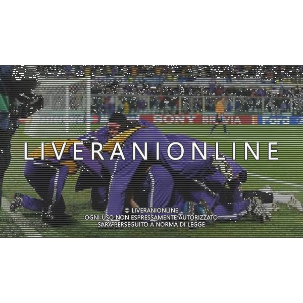 Champions League 2009/2010 Ottavi di Finale Ritorno Firenze - 09.03.2010 Fiorentina-Bayern Monaco Nella Foto:JOVETIC ESULTANZA DOPO IL GOL /Ph.Vitez-Ag. Aldo Liverani