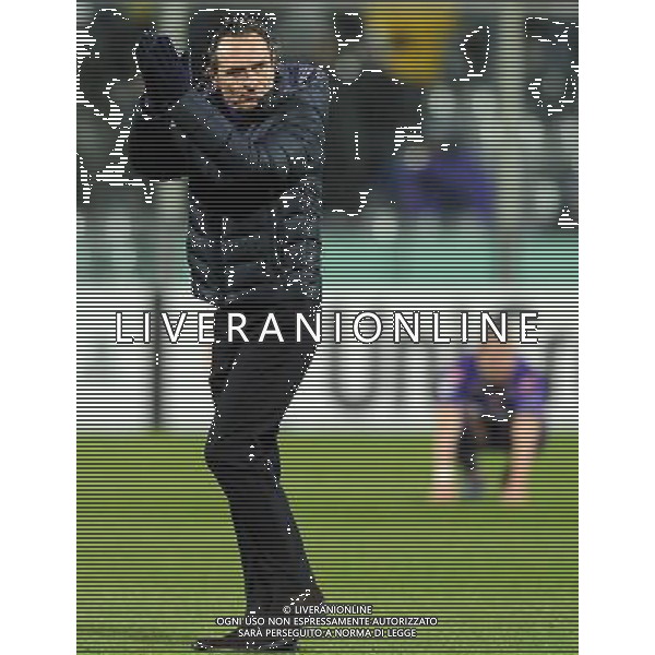 Champions League 2009/2010 Ottavi di Finale Ritorno Firenze - 09.03.2010 Fiorentina-Bayern Monaco Nella Foto:DELUSIONE DI CESARE PRANDELLI A FINE GARA /Ph.Vitez-Ag. Aldo Liverani