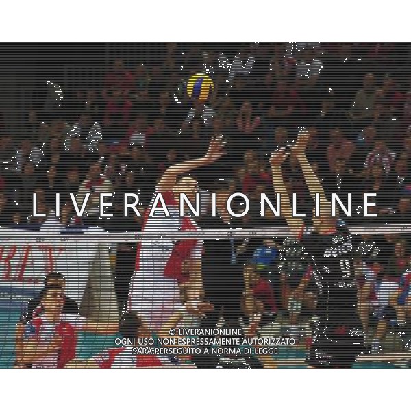 09.03.2010. Rzeszow ( Polonia) partita di Champions League 2009/2010 uomini di pallavolo ( volley): Asseco Resovia Rzeszow-Itas Diatec Trentino nella foto: Grzegorz Grzyb © Bartosz Frydrych/ ABF/NEWSPIX.PL - Ag. Aldo Liverani sas ITALY ONLY 
