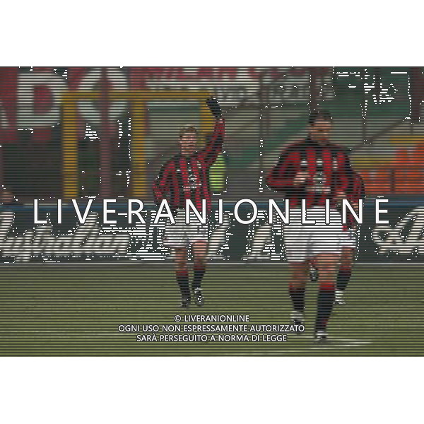 Milan-Inter Coppa Italia Tim Cup 14/01/2004 nella foto esultanza dopo il gol di dahl tomasson* Agenzia Aldo liverani
