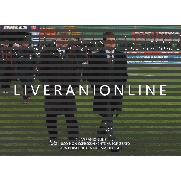 Milan-Inter Coppa Italia Tim Cup 14/01/2004 nella foto carlo ancelotti e fabio capello* Agenzia Aldo liverani
