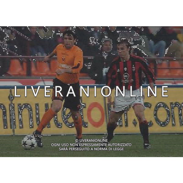 Milan-Inter Coppa Italia Tim Cup 14/01/2004 nella foto vincent candela e dario simic* Agenzia Aldo liverani