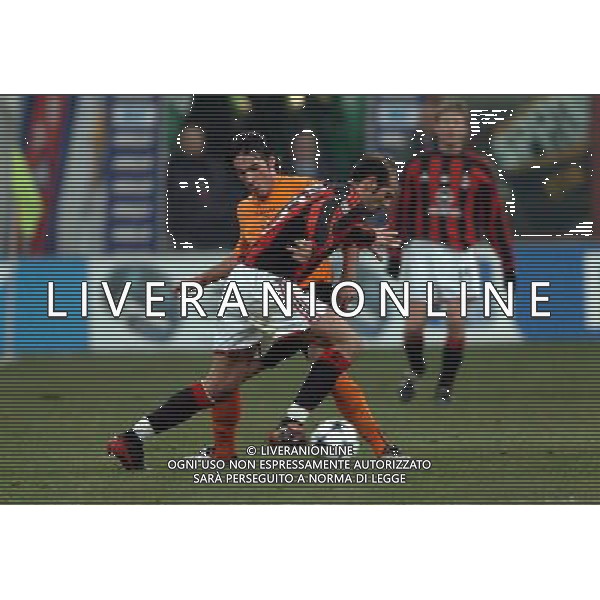 Milan-Inter Coppa Italia Tim Cup 14/01/2004 nella foto gaetano d\'agostino e giuseppe pancaro* Agenzia Aldo liverani