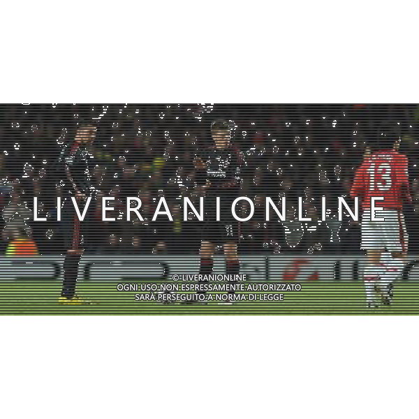 Champions League 2009/2010 Ottavi di Finale Ritorno Manchester - 10.03.2010 Manchester United-Milan Nella Foto:DELUSIONE MILAN AL GOL DI ROONEY /Ph.Vitez-Ag. Aldo Liverani