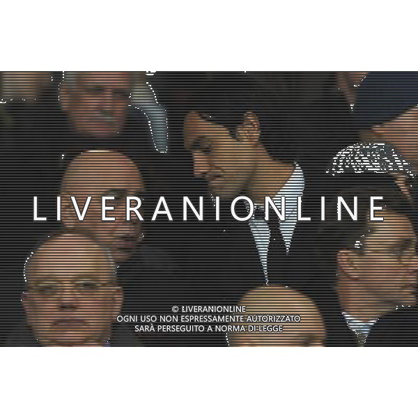 Champions League 2009/2010 Ottavi di Finale Ritorno Manchester - 10.03.2010 Manchester United-Milan Nella Foto:ALESSANDRO NESTA-ADRIANO GALLIANI IN TRIBUNA /Ph.Vitez-Ag. Aldo Liverani
