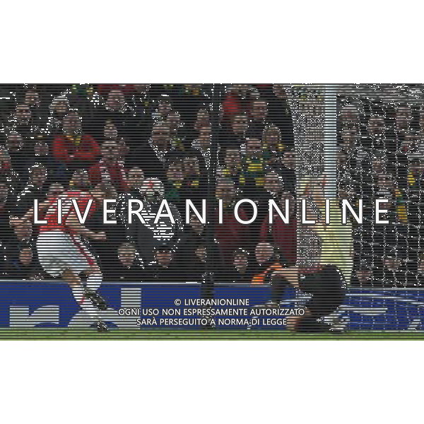Champions League 2009/2010 Ottavi di Finale Ritorno Manchester - 10.03.2010 Manchester United-Milan Nella Foto:FLETCHER GOL DEL 4-0 /Ph.Vitez-Ag. Aldo Liverani