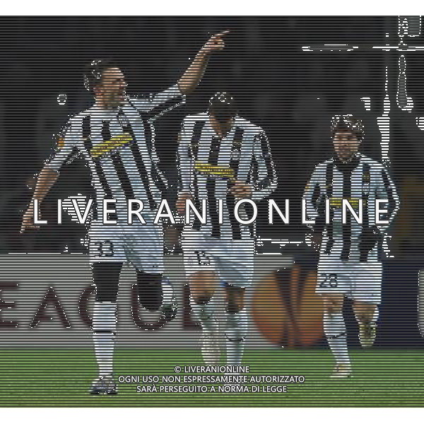 UEFA Europa League 2009/2010 Ottavi di Finale Andata Torino - 11.03.2010 Juventus-Fulham Nella Foto: ESULTANZA DOPO IL GOL DI NICOLA LEGROTTAGLIE DEL 1-0 /Ph.Vitez-Ag. Aldo Liverani