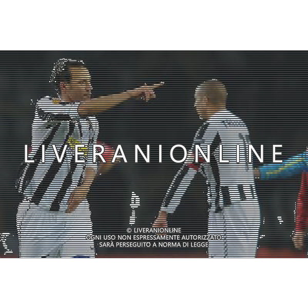 UEFA Europa League 2009/2010 Ottavi di Finale Andata Torino - 11.03.2010 Juventus-Fulham Nella Foto:JONATHAN ZEBINA ESULTANZA DOPO IL GOL /Ph.Vitez-Ag. Aldo Liverani