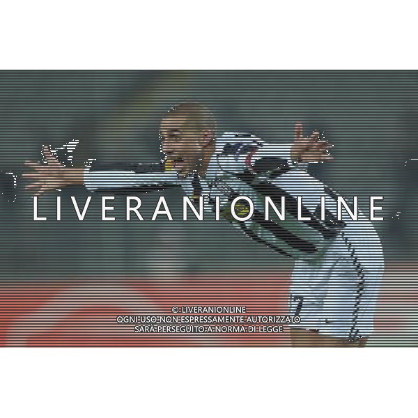 Juventus - Fulham 11-03-2010 Ottavi di andata Europa League 2009/2010 Nella foto: Esultanza dopo il gol di david Trezeguet del 3-1 ©Alessandro Falzone/Agenzia Aldo Liverani Sas 
